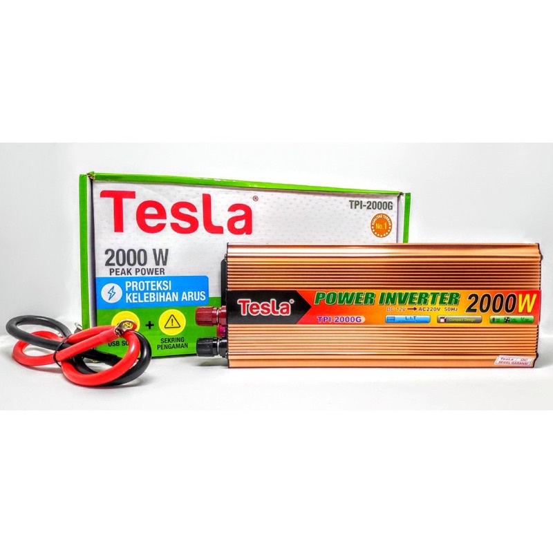 Jual POWER INVERTER TESLA 2000w 2000watt 2000 watt + USB + PROTEKSI