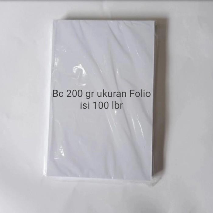 

Kertas Kartu Bc Tik Putih 200 Gr Ukuran F4 Folio Isi 100 Lembar