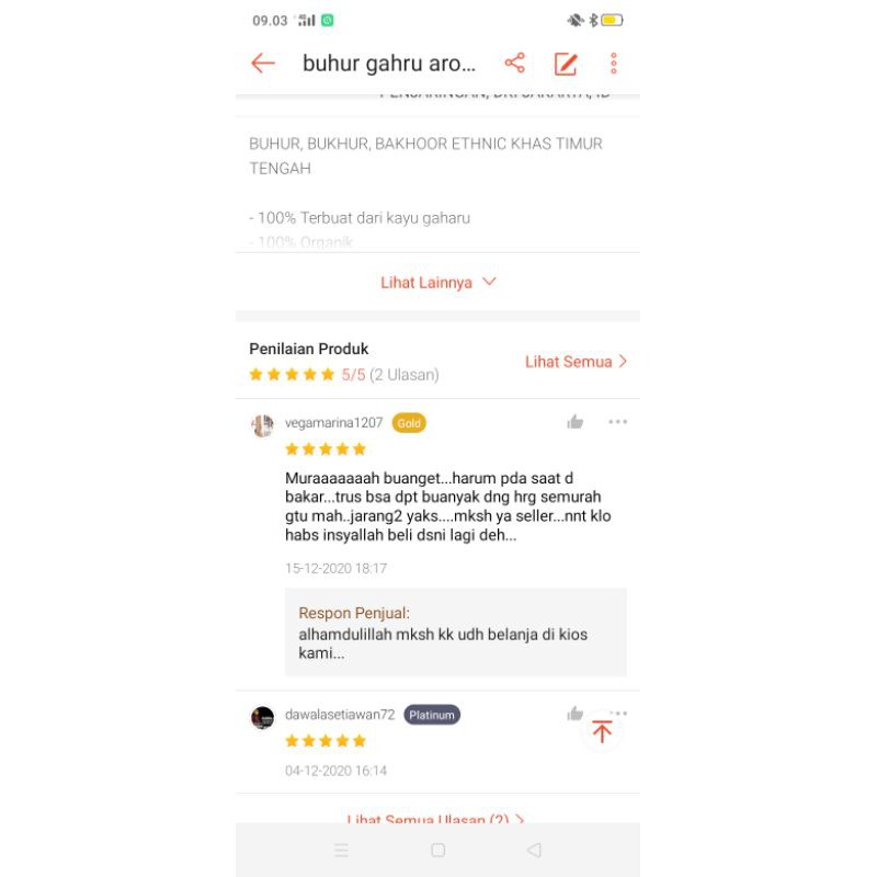 buhur kayu gahru isi bnyk loh