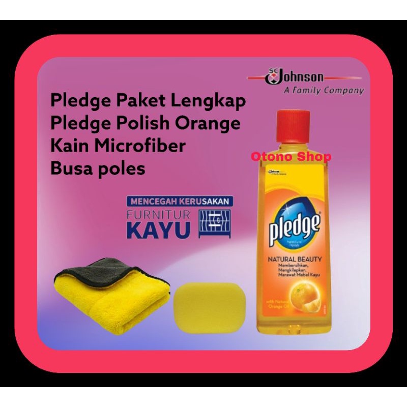 Pledge Furniture Polish Orange - Paket Pledge - Pledge Polish Furniture