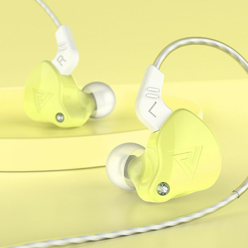 QKZ AK6X upgrade AK6 earphone Subwoofer HIFI BASS Telfon Sport headset dengan mic macaron original