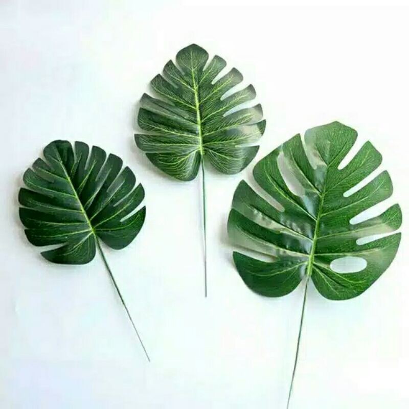 DAUN MONSTERA ARTIFICIAL TANAMAN HIAS SINTETIS