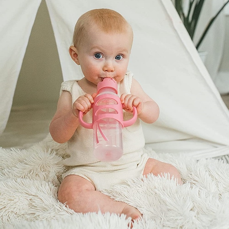 Dr Browns Milestone Sippy Straw Bottle Standardneck dan Wideneck Botol Sedotan Anak Bayi