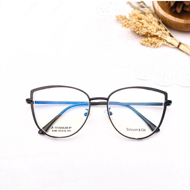 kacamata frame wanita CAT EYE 8380 style korea Photocromic request Minus