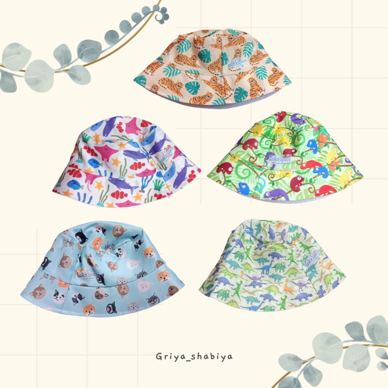 bucket hat anak | topi anak perempuan | topi anak lakilaki |bucket hat babyspace