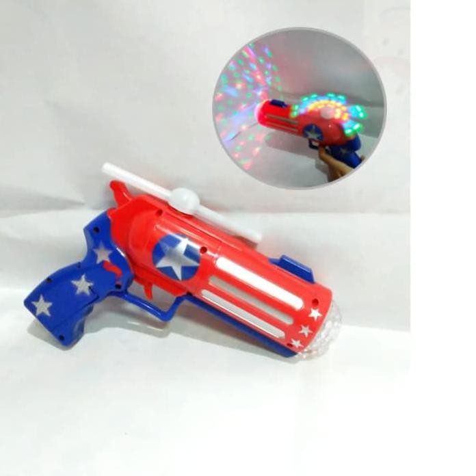 new pistolan captain america / mainan anak pistolan kipas