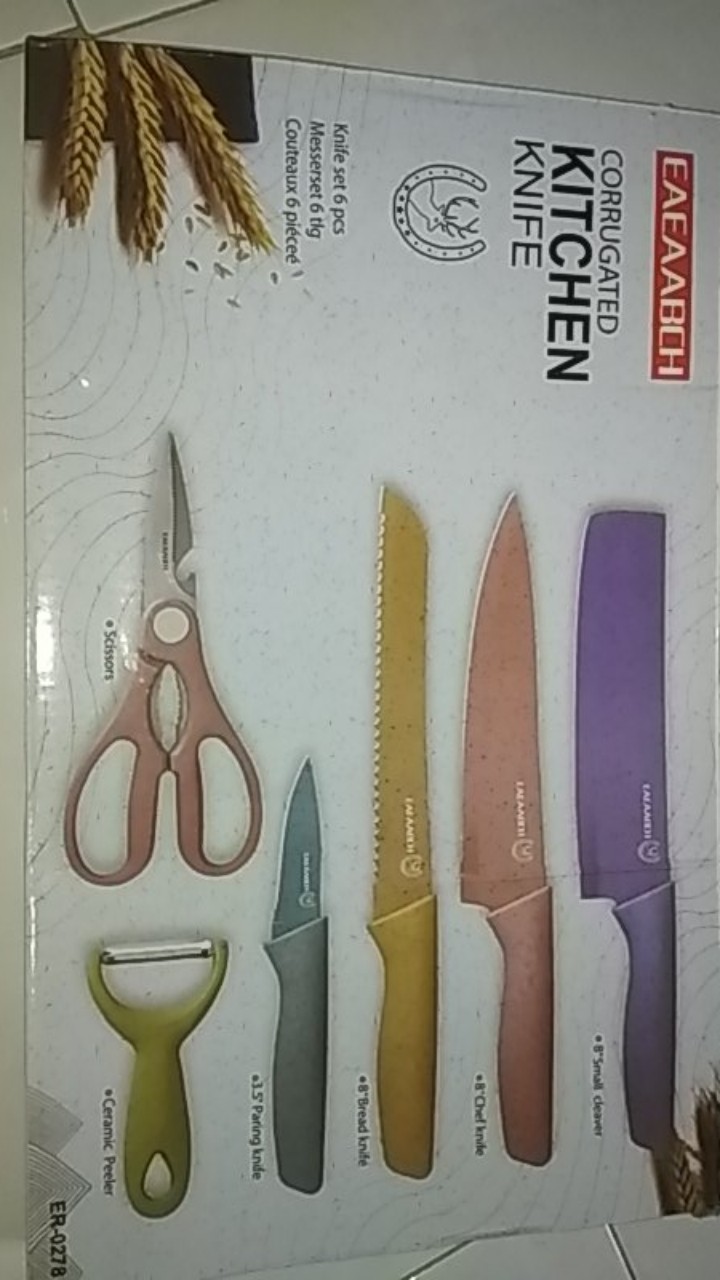 Pisau Isi 6 Pisau Set Pisau 6 In 1 Pisau Keramik