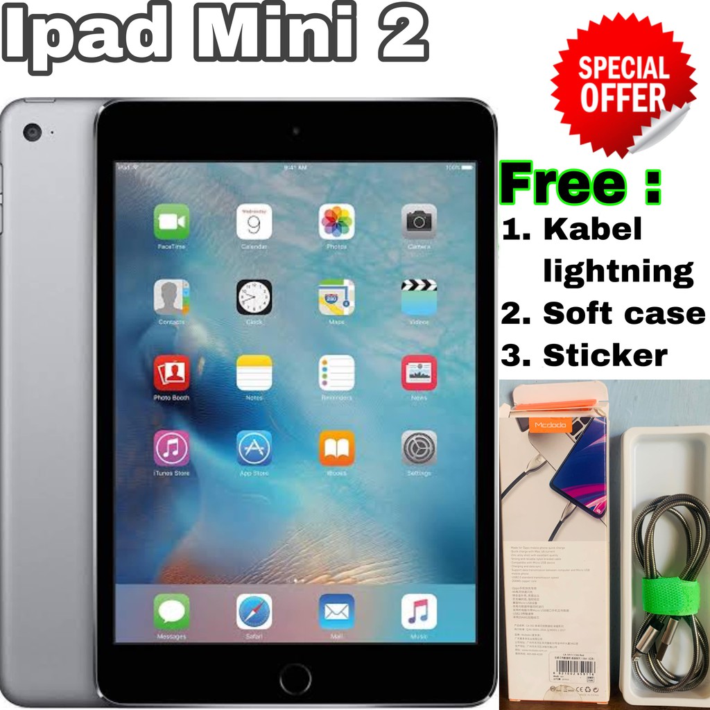 iPad Mini 2 16GB Wifi + Cellular (Gray) - Second