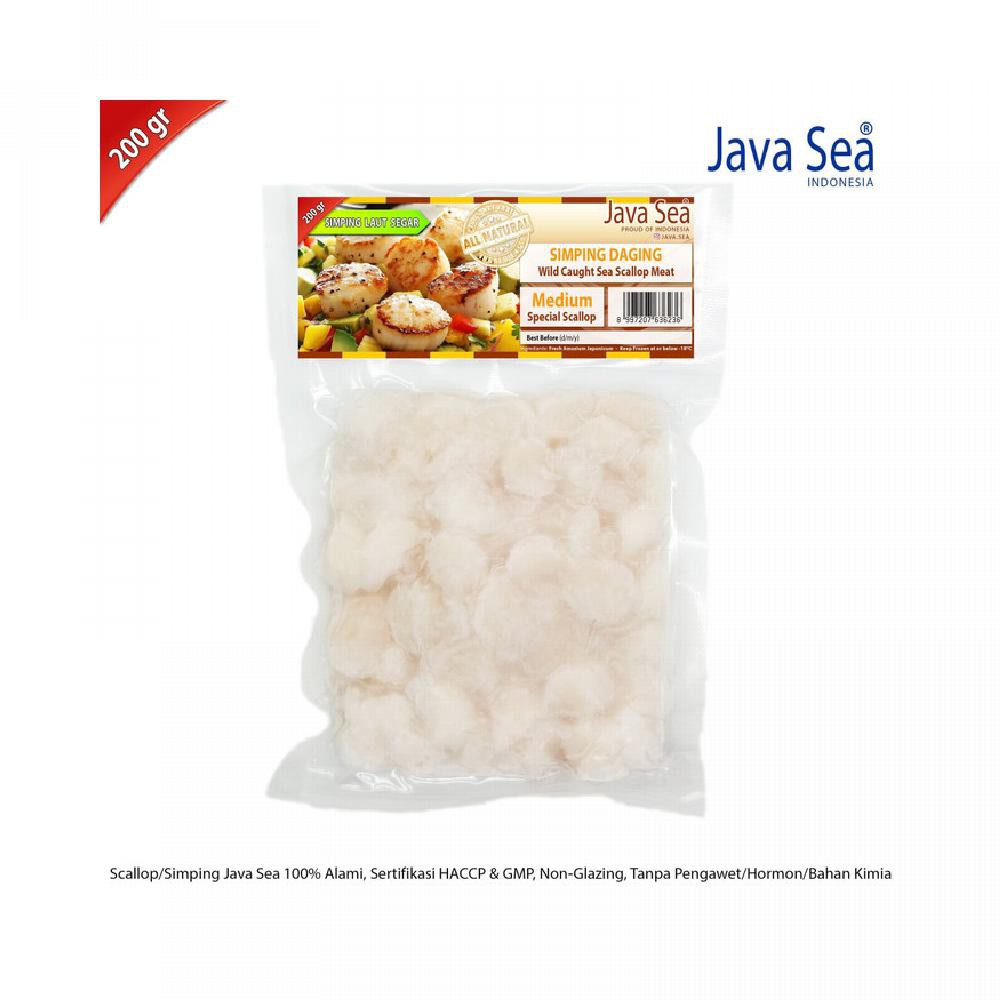 

JAVA SEA Scallop Daging Size M per pack 200gr