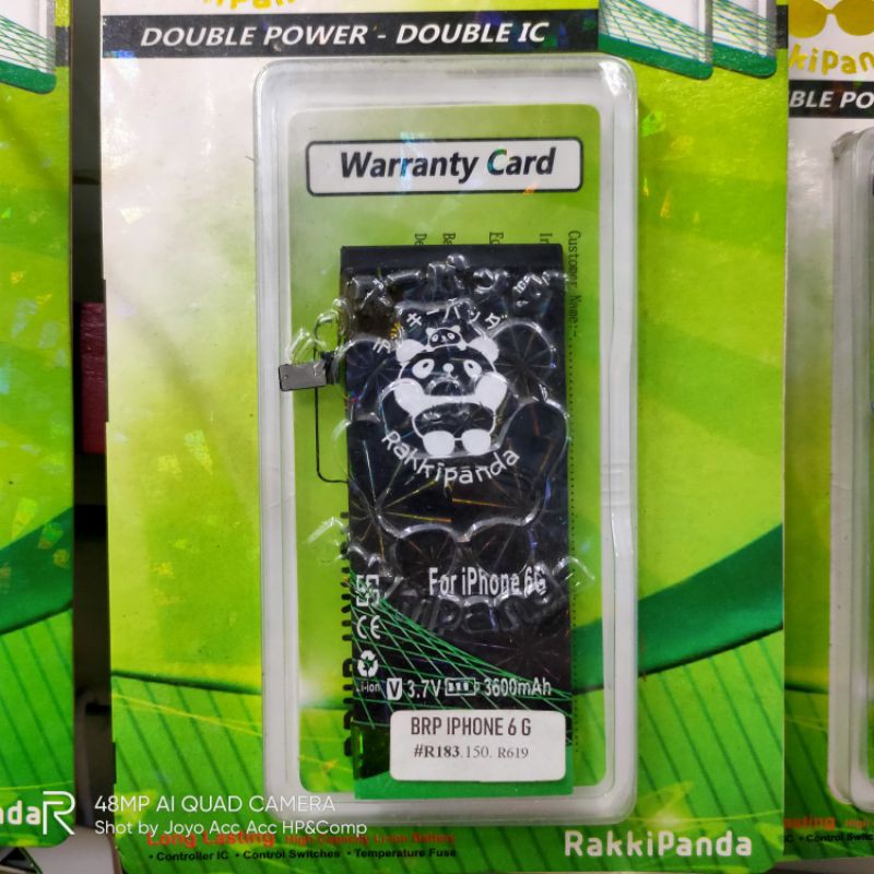 Baterai batre battery Iphone 6 Batre HP iphone 6 Double IC Protection Battery