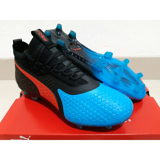Sepatu Bola - Puma The ONE 1 BRIGHT BLUE BLACK