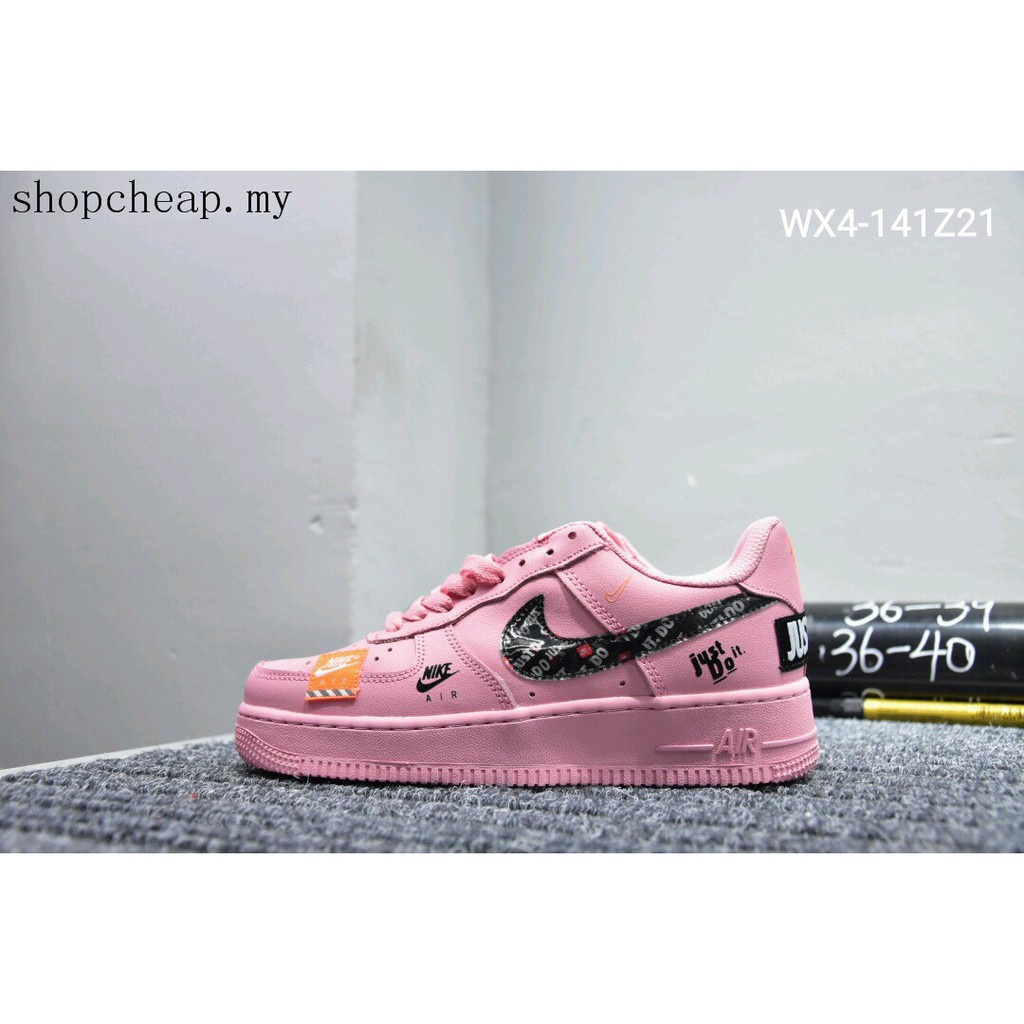 nike air force 1 just do it pink