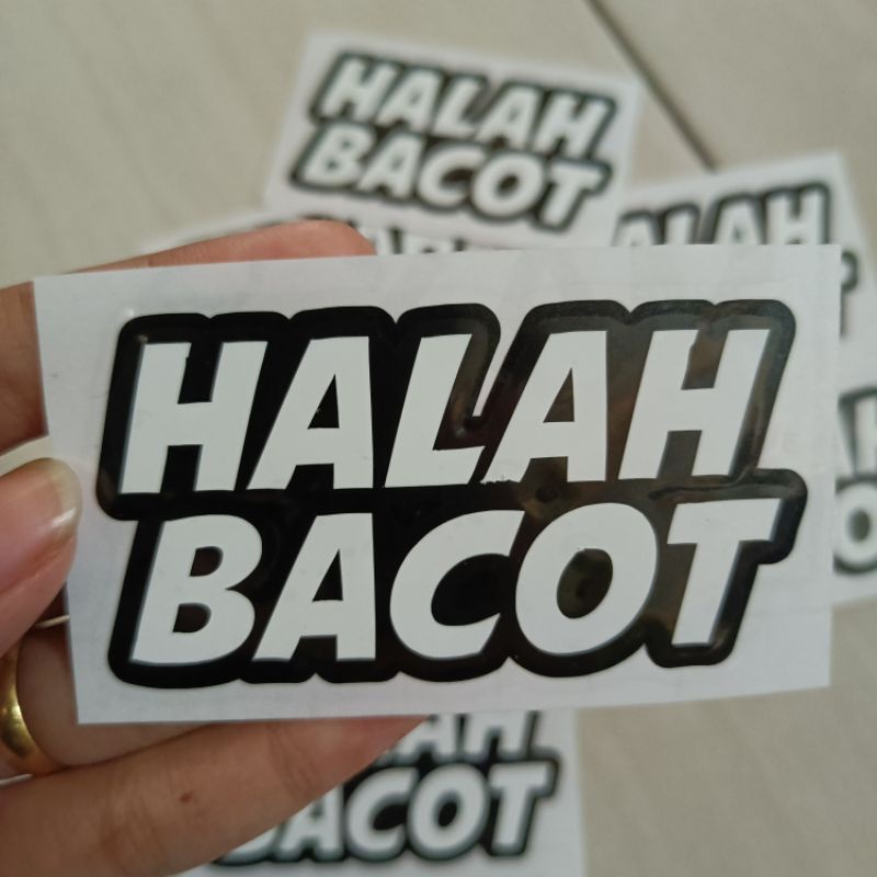 Sticker stiker cutting HALAH BCT