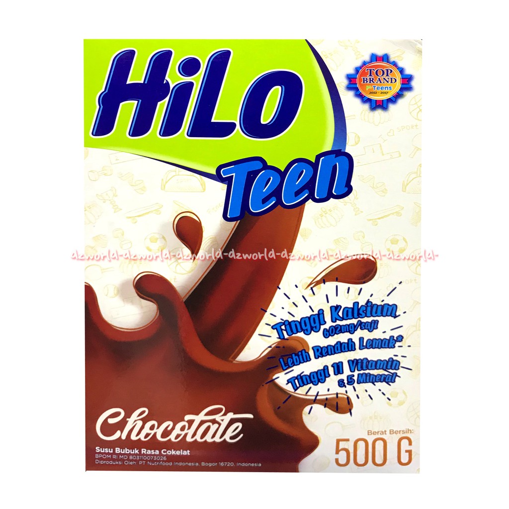 Hilo Teen Chocolate 500gr Sangat Cocok Dikonsumsi Untuk Menunjang Pertumbuhan Tinggi Badan Hailo