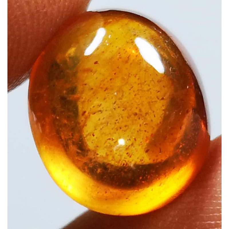 BATU PERMATA ORANGE YELLOW SAFIRE KRISTAL + MEMO ACC LAB