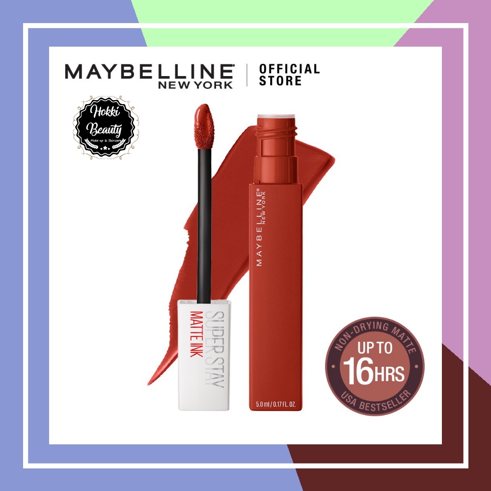 Maybelline Superstay Matte Ink Liquid Matte Lipstick Make Up [ Tahan Lama Hingga 24 Jam ]