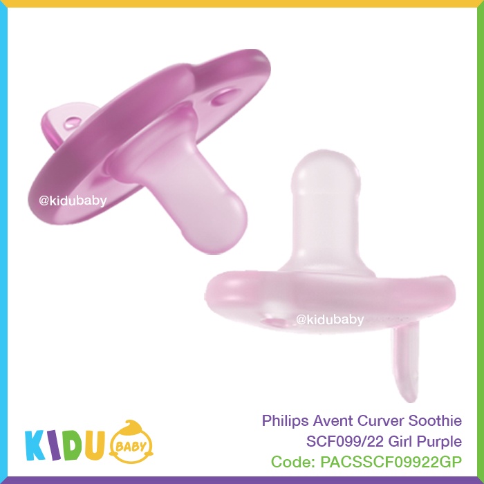 Philips Avent Curver Soothie SCF099/22 Girl Purple Empeng Bayi Kidu Baby