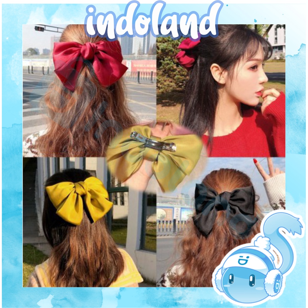 ☀ INDOLAND ☀ Jepit Rambut Pita Besar Korea / Aksesoris Jepitan Hair Clip / Jepitan Pita IMPORT R183