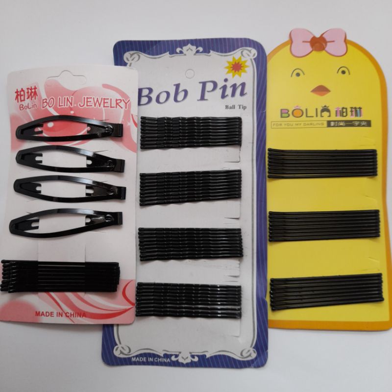 Jepit Rambut Lidi BESAR / Jepitan Sanggul Rambut / Bobby Pin Hairclips / LIDI SET