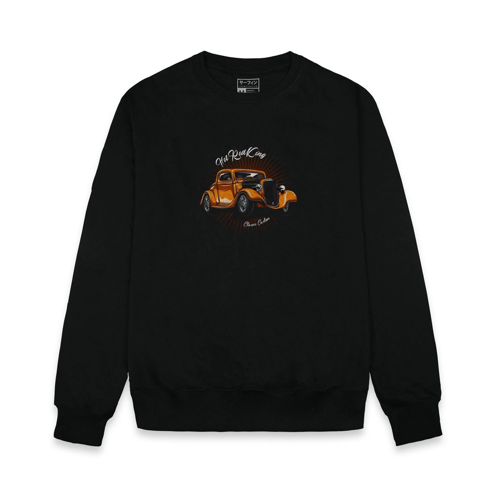 SWEATER UNISEX HOT ROD KING /// ATASAN TEBAL HALUS PREMIUM KEKINIAN TERBARU''