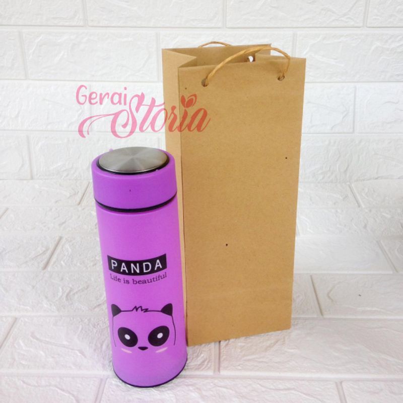 PAPER BAG BOTOL POLOS UKURAN 10x10x25 | paper bag my bottle