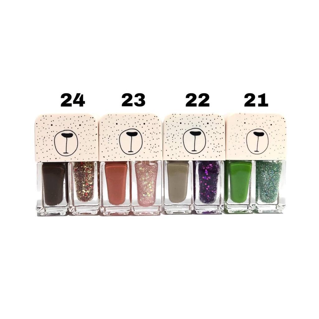 KUTEK 2IN1 KUTEK KOREA LUCU GEL NAIL POLISH  NOT PEEL OFF 24 Varian