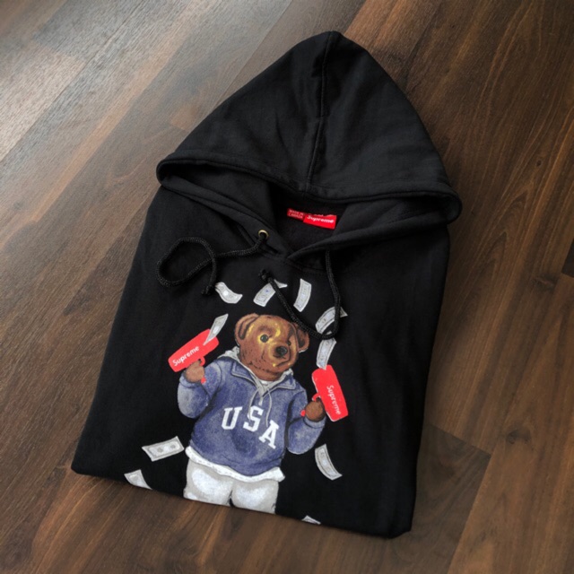 supreme bear hoodie