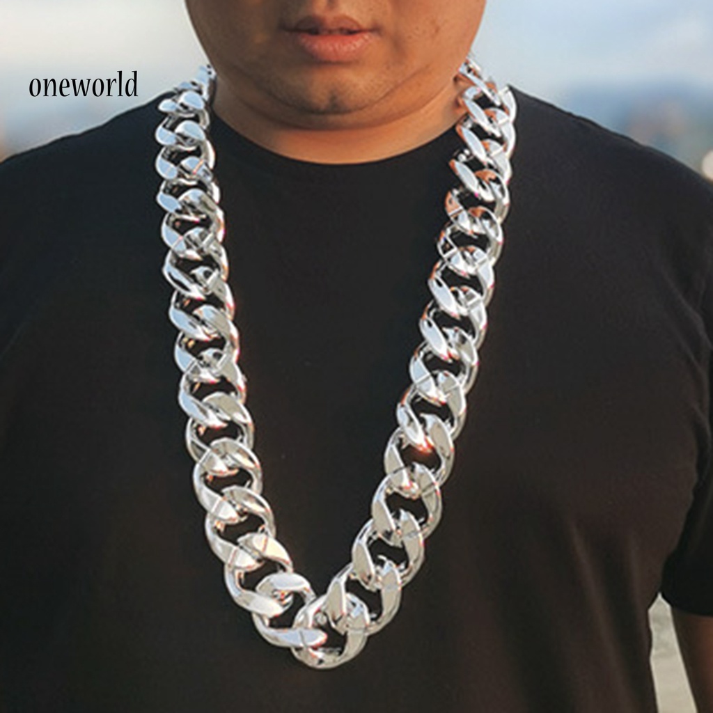 Kalung Rantai Besar Bahan Resin Gaya Hip Hop Untuk Pria