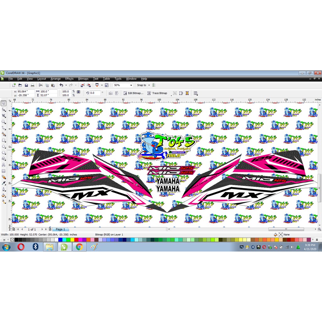 Sticker striping mio m3 custom