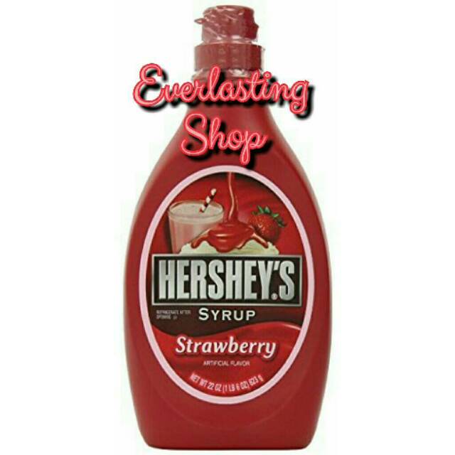 

Hershey's Strawberry Flavoured Syrup Hersheys Stoberi Rasa Sirup