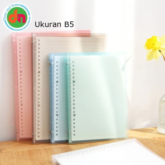 

Mantap Binder Claire Plain Color Slim File Binder B5 26 Ring Bagus Sale!!!