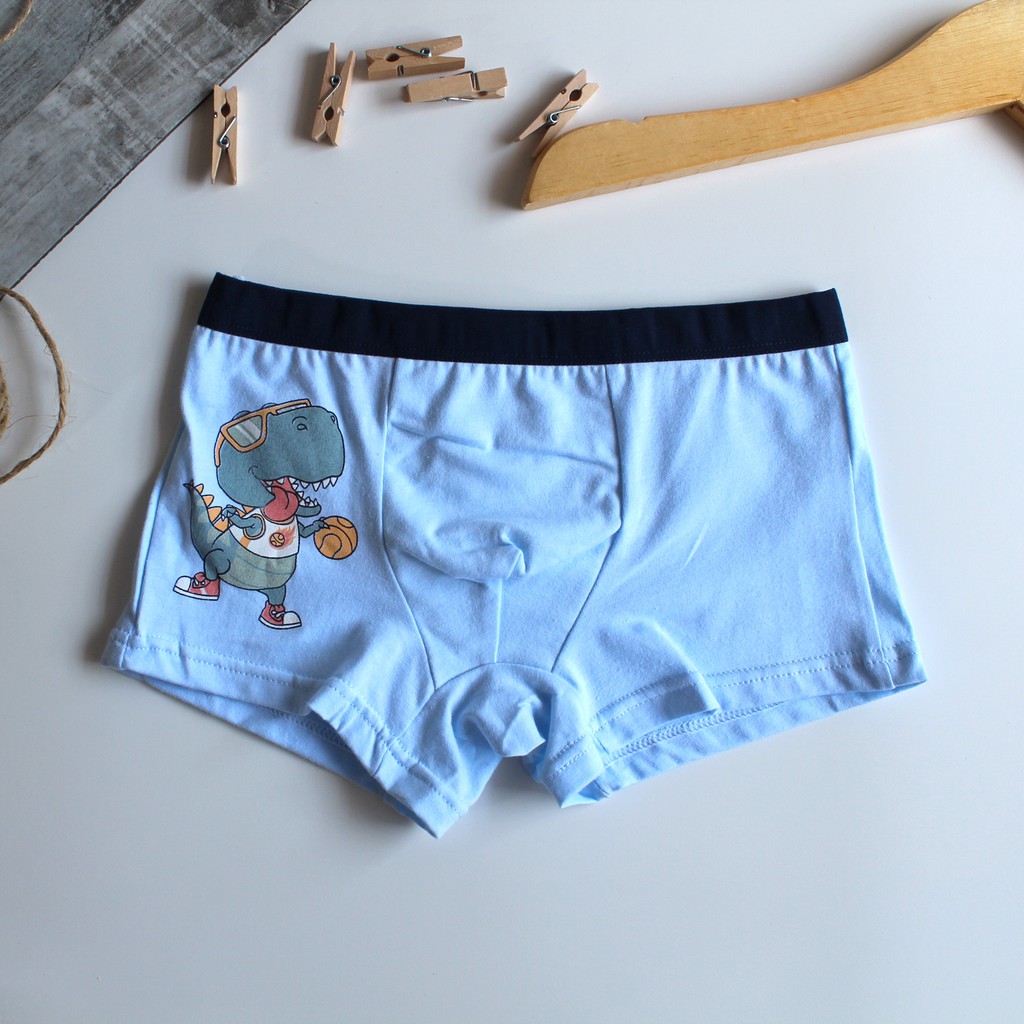 Celana Dalam boxer anak laki laki bahan katun import isi 4 pcs dengan ziplock pouch Boxer anak laki