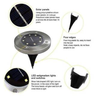  Lampu  Tanam  LED Solar Outdoor  8 LED Waterproof CL 022 
