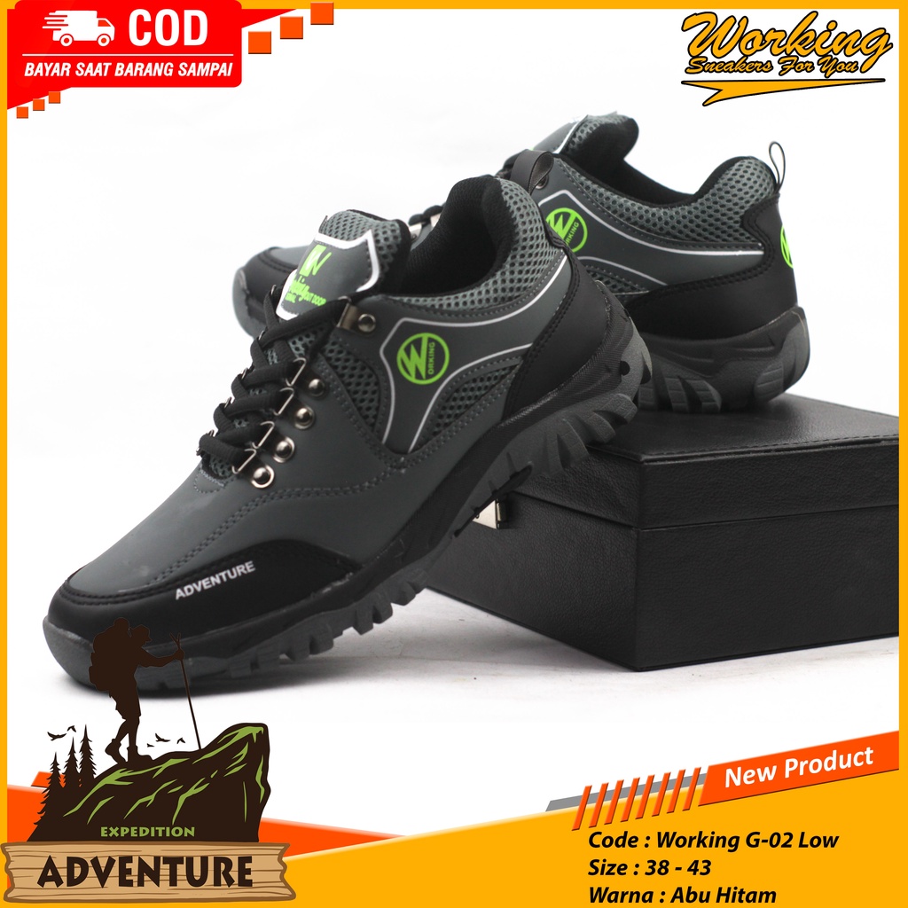 Working Sneakers For You Sepatu Bikers G-02 Size 38-43