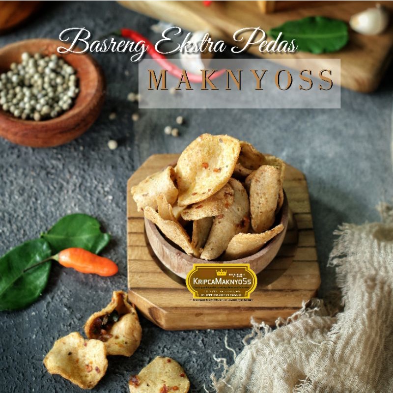 

Kripik Basreng pedas 1kg