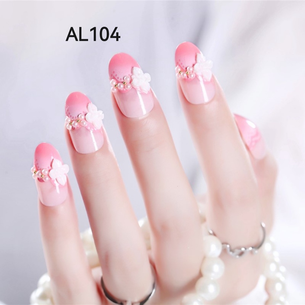 KUKU PALSU 3D FAKE NAIL NAILART WEDDING/wedding fake nails/kuku palsu pengatin/bride