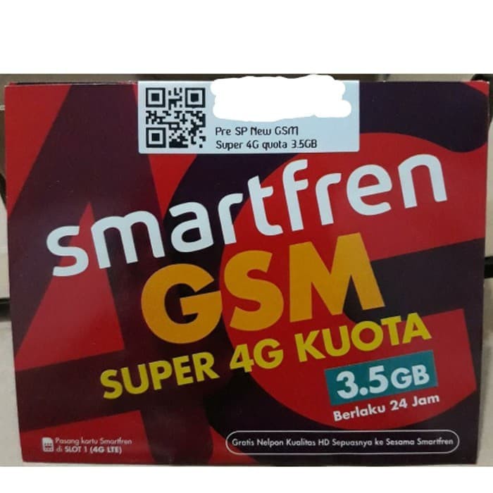 Perdana Smartfren Kuota 3.5GB Super 4G