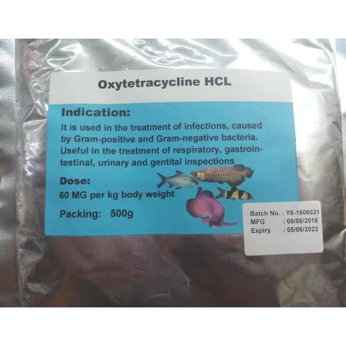 READY OXYTETRACYCLINE HCL OBAT UNTUK IKAN/BINATANG/HEWAN TETRACYCLINE 1 KG