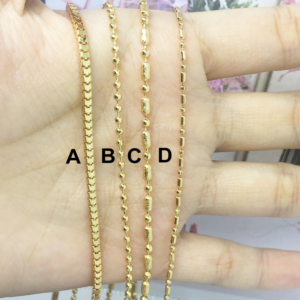 Xuping Kalung Anak Milano Rantai Tebu Lapis Emas Asli 35 cm - BC077