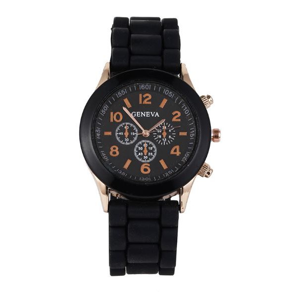 ✅COD [BBS] Jam Tangan Wanita / Pria Analog Fashion Casual Women Wrist Quartz Watch rubber Image 6