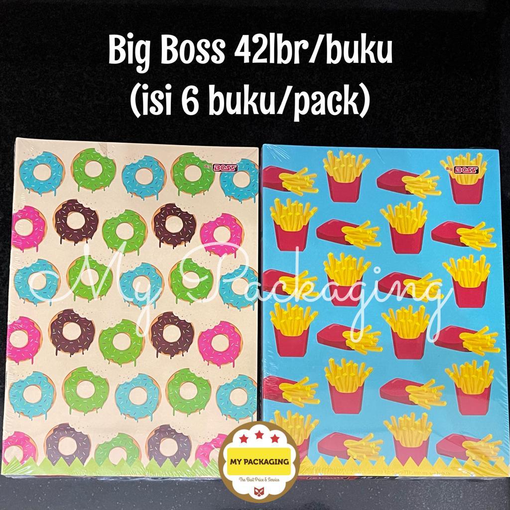 Buku Tulis Big Boss 42 lembar harga per pack isi 6 buku