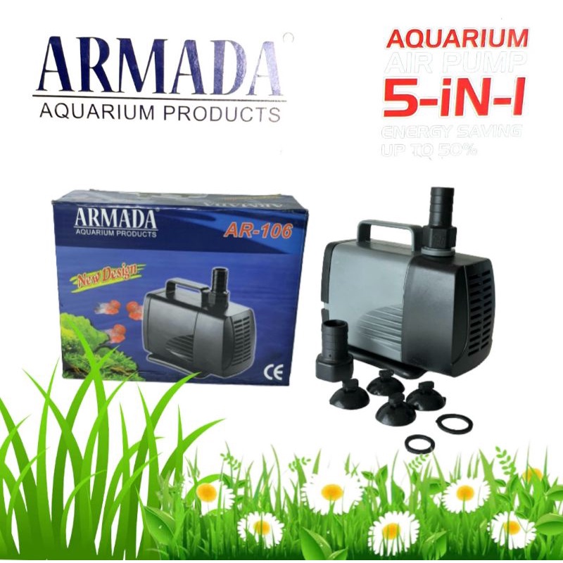 ARMADA AR 106 POMPA CELUP AIR AQUARIUM KOLAM MESIN KOLAM