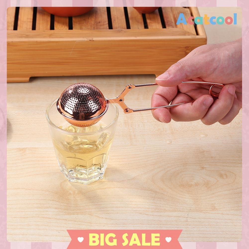 Reusable Stainless Steel Tea Strainer Infuser Tea Ball Filter with Handle