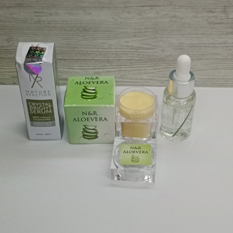 Serum NR + Cream N&amp;R Aloevera Whitening Cream