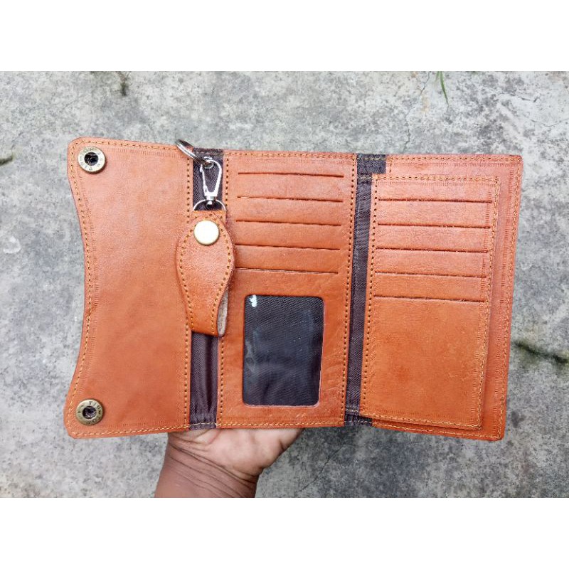 DOMPET KULIT PRIA | MODEL HARLEY | KULIT SAPI