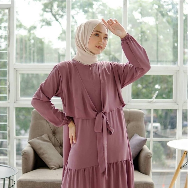 (RPA) GAMIS JEANA REMPEL DAILY BUSUI WANITA DRESS MOSCREPE