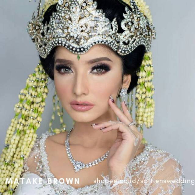 Softlens Matake Botol grey brown wedding dreamcolor1 Lensa Kontak