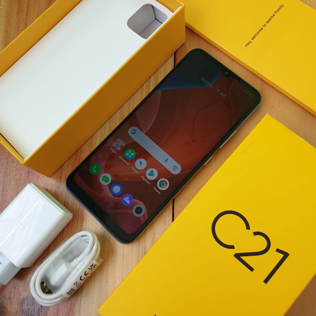 REALME C21 SECOND 3/32GB & 4/64GB HANDPHONE SECOND HP SEKEN HP BEKAS HP MURAH