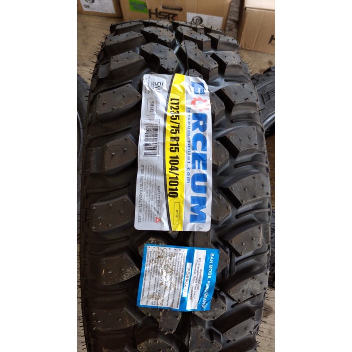 BAN MOBIL R15 UKURAN 235 75 R15 MERK FORCEUM MT08 OFFROAD MURAH FREE PASANG