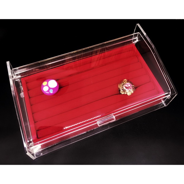 Kotak akrilik tempat menyimpan cincin #akrilik #acrylic #lemari #cincin
